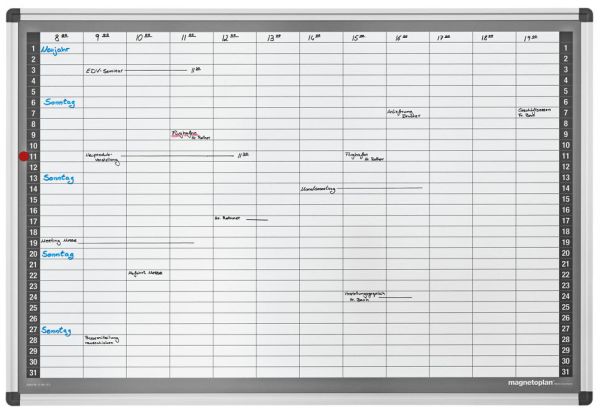MAGNETOPLAN Monatsplaner CC 1249512S Deutsch 920x625mm