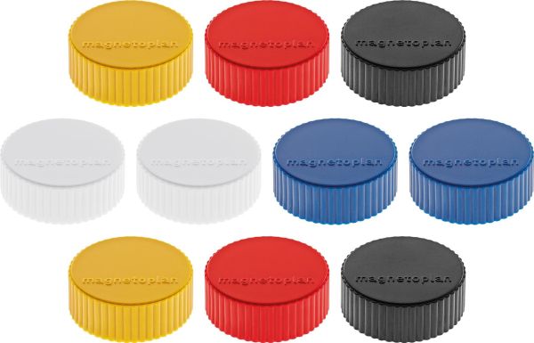 MAGNETOPLAN Magnet Discofix Magnum 34mm 1660010 assortiert 10 Stk.