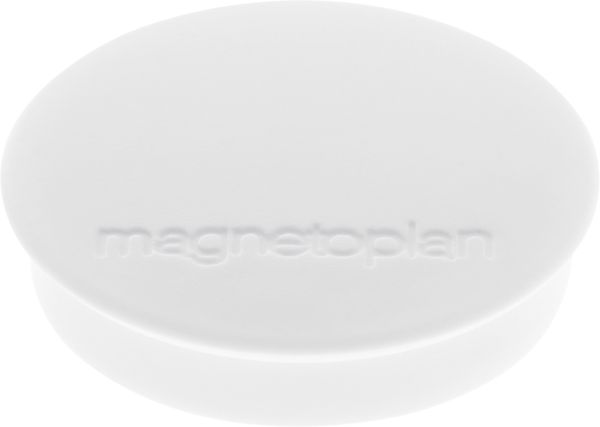 MAGNETOPLAN Magnet Discofix Standard 30mm 1664200 weiss, ca. 0.7 kg 10 Stk.