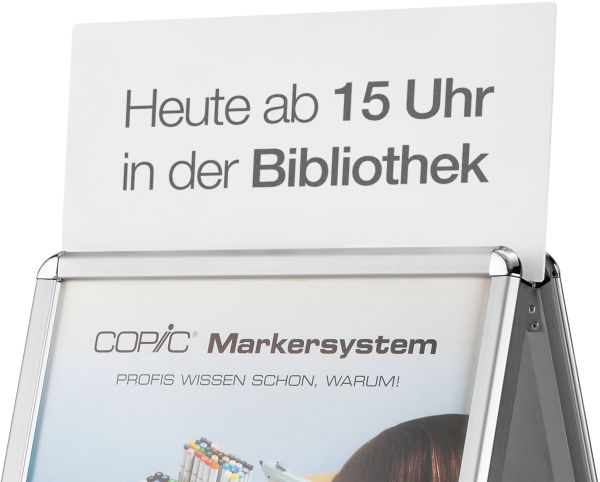 MAGNETOPLAN Aufsatzschild A1 20 für Kundenstopper