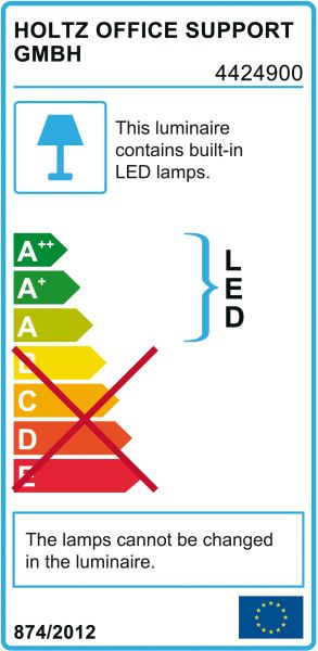 MAGNETOPLAN LED Schreibtischleuchte Tropo 4424900 201lm, Touch Control 545x150mm