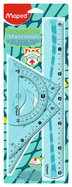 MAPED Lineal Set ass. 380116/2443045 Maped Flex 4tlg.