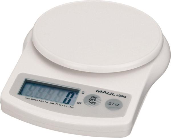 MAUL Briefwaage MAULalpha 2000g 1642002 1g weiss