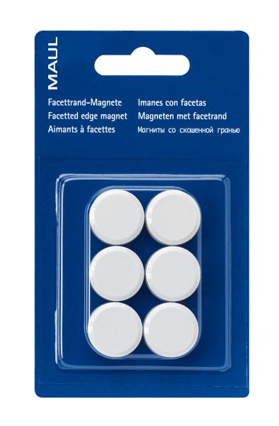 MAUL Magnete 20mm 6176202 weiss 6 Stück