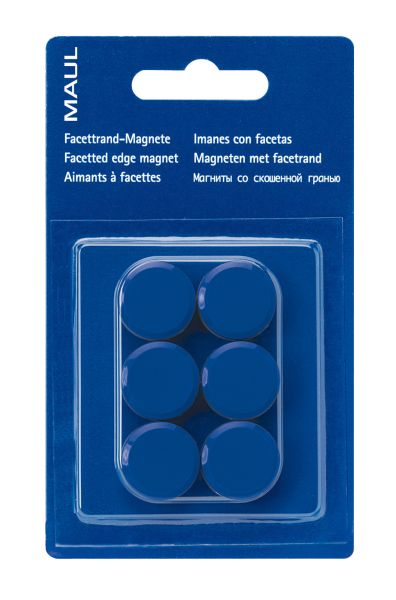 MAUL Magnete 20mm 6176235 blau 6 Stück