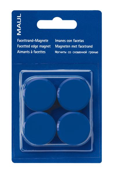 MAUL Magnete 30mm 6177235 blau 4 Stück