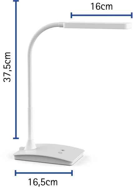 MAUL LED-Tischleuchte MAULpearly 6W 8201702 weiss, 20000h, 320lum