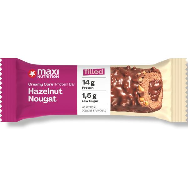 MAXI NUTRITION Proteinriegel 125351 Hazelnut Nougat 12x45g