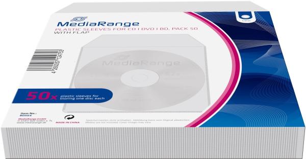 MEDIARANG Plastik Hüllen BOX64 50er Pack