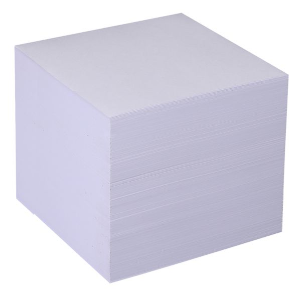 METZGER&MENDLE Zettelbox Papier 90x90mm 69060302 weiss, geleimt 800 Blatt