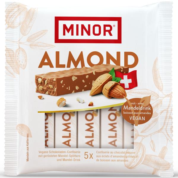 MINOR Schokoladenriegel 07945 Almond 5x22g