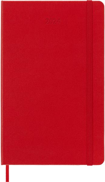 MOLESKINE Tageskalender 2024 56598856491 scharlachrot, 1T/S, HC, L/A5