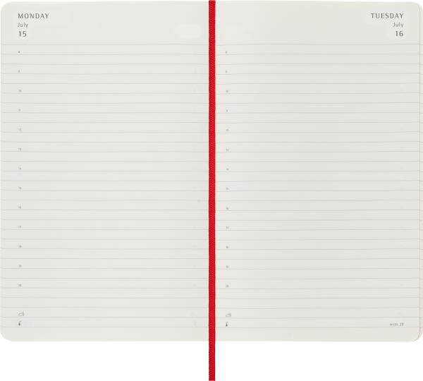 MOLESKINE Tageskalender 2024 56598856521 scharlachrot, 1T/S, SC, L/A5