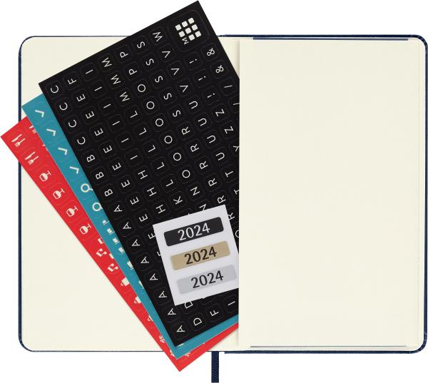 MOLESKINE Tageskalender 2024 56598856538 saphir, 1T/S, HC, P/A6