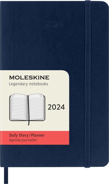 MOLESKINE Tageskalender 2024 56598856569 saphir, 1T/S, SC, P/A6