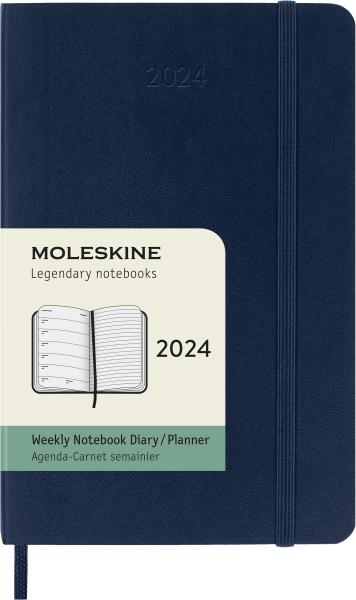 MOLESKINE Wochen-Notizkalender 2024 56598856712 saphir, 1W/S, SC, P/A6