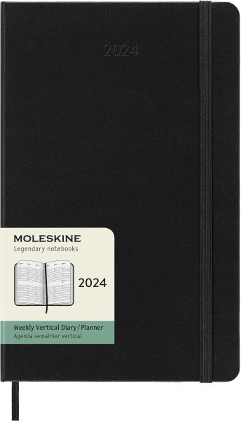 MOLESKINE Wochenkalender 2024 56598856873 schwarz, 1W/2S, HC, L/A5