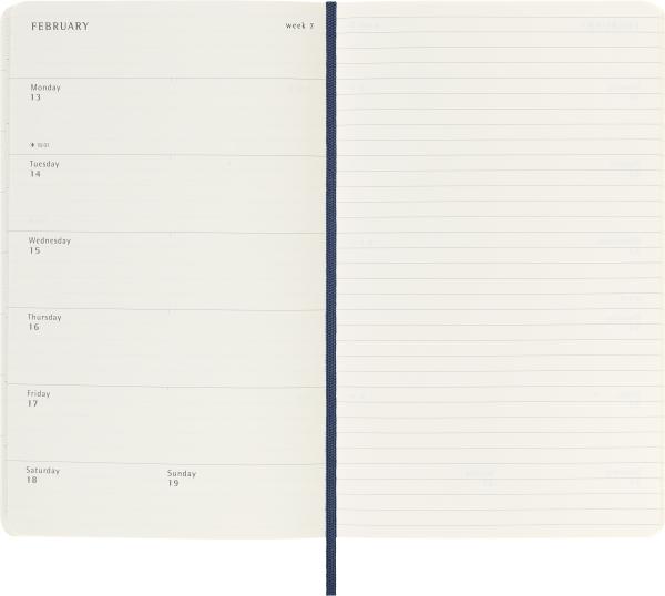 MOLESKINE Wochen-Notizkalender 23/24 56598856934 18M liniert SC saphir