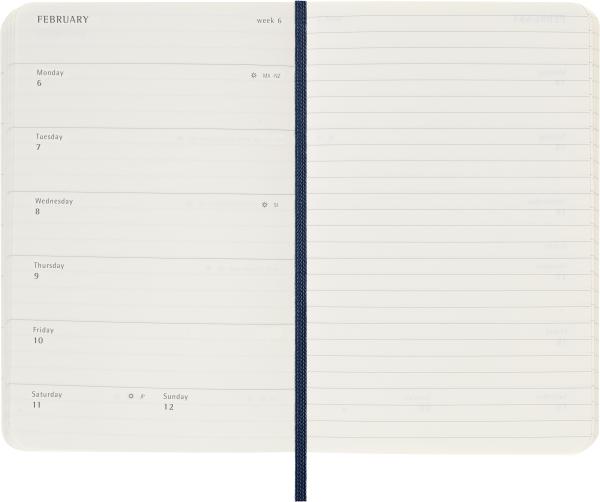 MOLESKINE Wochen-Notizkalender 23/24 56598856996 18M liniert SC saphir