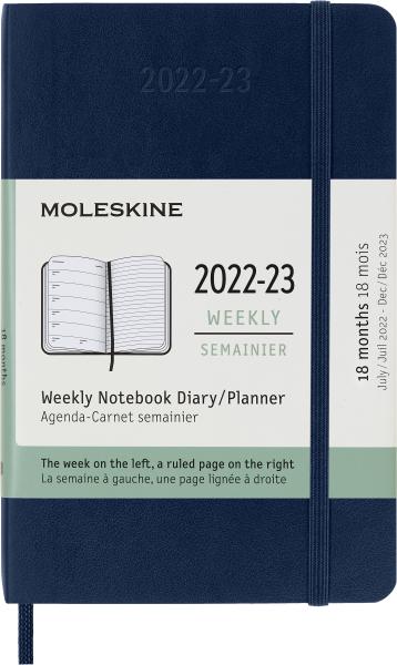 MOLESKINE Wochen-Notizkalender 23/24 56598856996 18M liniert SC saphir