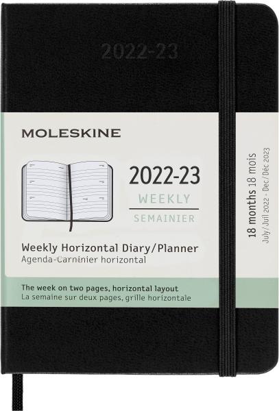 MOLESKINE Wochenkalender 23/24 56598857054 18M HC schwarz