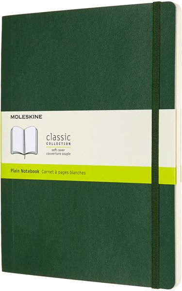 MOLESKINE Notizbuch XL SC 25x19cm 600066 blanko, myrtengrün, 192 S.