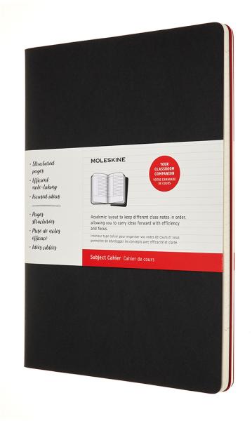 MOLESKINE Notizheft Karton A4 602527 liniert,BK/cranb.,120S. 2 Stk.