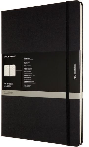 MOLESKINE Notizbuch Prof. HC A4 602589 schwarz, 192 Seiten