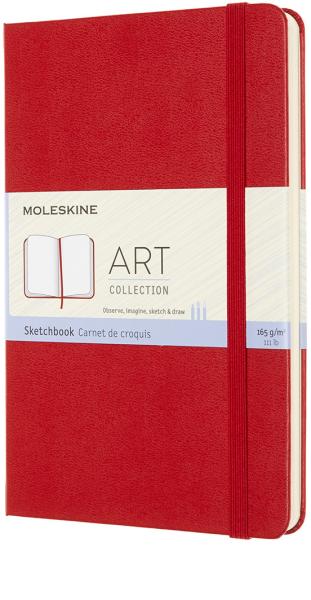 MOLESKINE Skizzenbuch HC 18.2x11.8cm 603111 Medium, scharlachrot, 88 S.