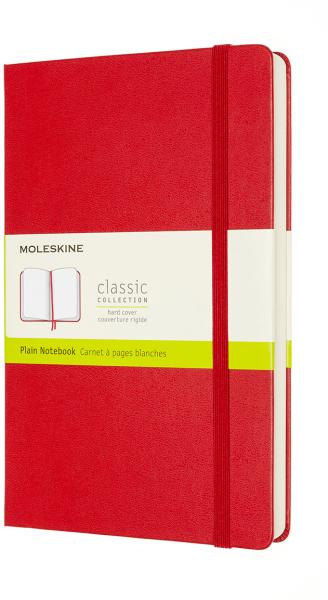 MOLESKINE Notizbuch HC L/A5 606204 blanko,scharlachrot,208 S.