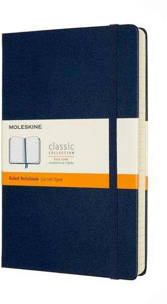 MOLESKINE Notizbuch HC L/A5 606235 liniert,saphir,208 S.