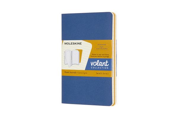 MOLESKINE Notizheft 2x 14x1.1x9cm 620565 liniert, korall/marine, 80 S.