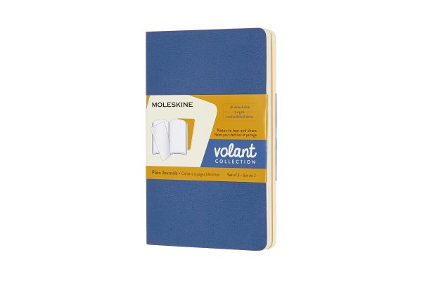 MOLESKINE Notizheft 2x 14x1.1x9cm 620589 blanko, korall/marine, 80 S.