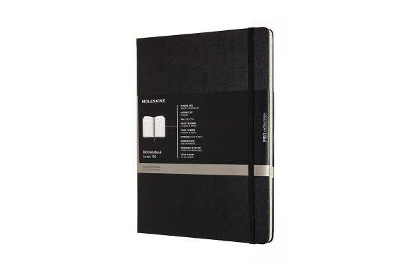 MOLESKINE Notizbuch Pro 25x1,5x19cm 620800 schwarz, 192 Seiten