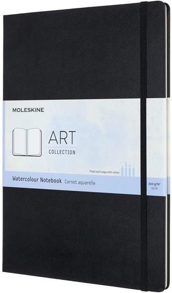 MOLESKINE Aquarell-Notizbuch HC A4 626758 schwarz, 60 Seiten