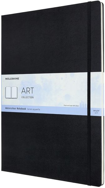 MOLESKINE Aquarell-Notizbuch HC A3 626765 schwarz, 60 Seiten