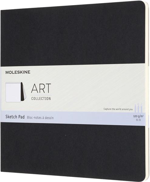 MOLESKINE Skizzenblock Square SC 19x19cm 626833 schwarz, 48 Seiten