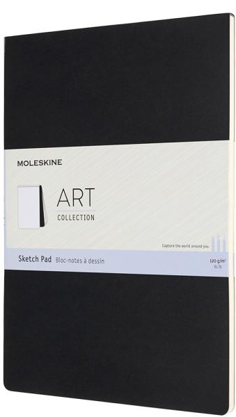 MOLESKINE Skizzenblock Karton A4 626857 blanko, schwarz, 48 Seiten