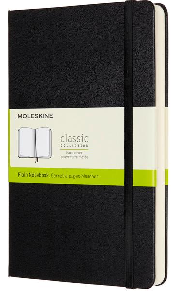 MOLESKINE Notizbuch HC L/A5 628004 liniert, schwarz, 240 Seiten