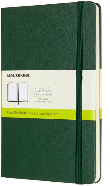 MOLESKINE Notizbuch HC L/A5 629070 blanko, myrtengrün, 240 S.