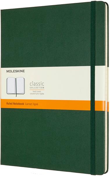 MOLESKINE Notizbuch XL HC 25x19cm 629100 liniert, myrtengrün, 192 S.