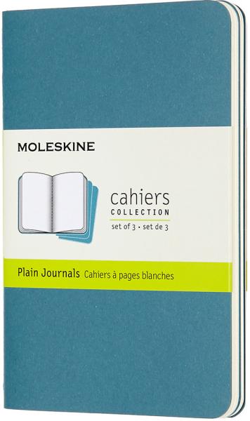 MOLESKINE Notizbuch Karton 3x P/A6 629612 blanko, lebhaftes blau,64 S.