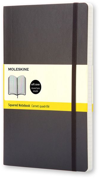 MOLESKINE Notizbuch Soft A6 712-4 kariert schwarz