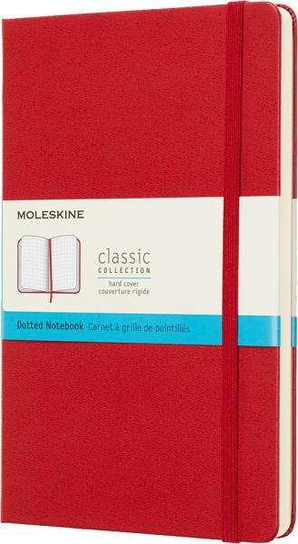 MOLESKINE Notizbuch L/A5 715420 Punktraster,HC,Scharlachrot