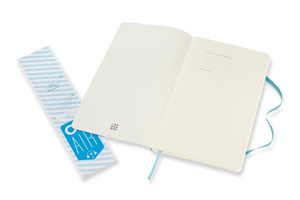 MOLESKINE Notizbuch L/A5 715505 liniert, SC, Riff Blau