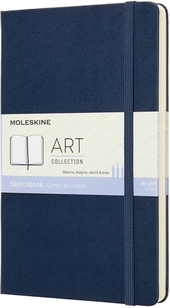 MOLESKINE Skizzenbuch L/A5 715611 165g, HC, Saphir