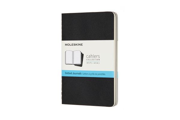 MOLESKINE Notizheft 3x 14x1.2x9cm 719206 gepunktet, schwarz, 64 Seiten