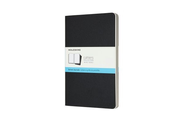 MOLESKINE Notizheft 3x 13x1.4x21cm 719213 gepunktet, schwarz, 80 Seiten