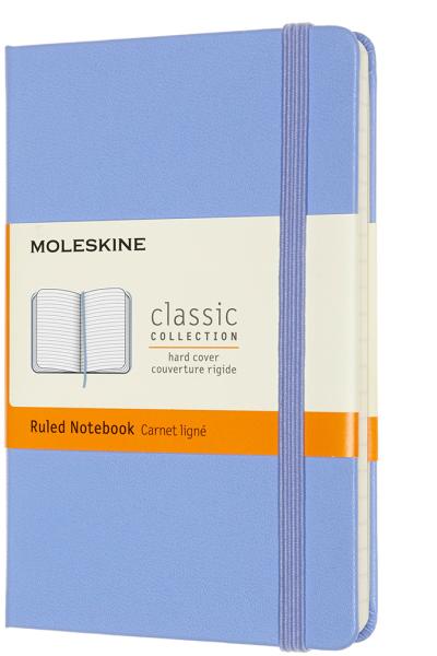 MOLESKINE Notizbuch HC Pocket/A6 850796 liniert,hortensienblau,192 S.