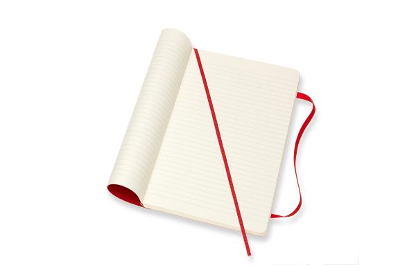 MOLESKINE Notizbuch L/A5 854634 Liniert,SoftCover,Scharlach